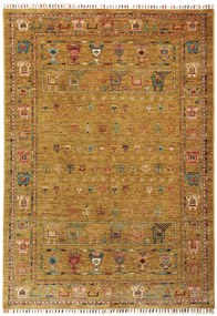 Samarkand Tappeto 130 x 180 Verde (Pakistan) Annodato A Mano