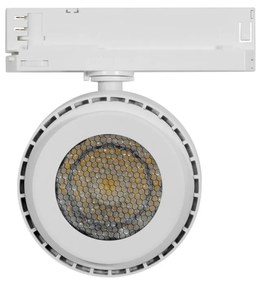Faro LED 34W per Binario Trifase Regolabile 15°-60° Bianco Philips Driver CCT CRI97 UGR11 Colore Bianco Variabile CCT