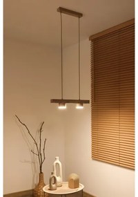 Duolla - Lampadario a sospensione con cavo IRONLINE 2xGX53/3W/230V pino/rovere/beige