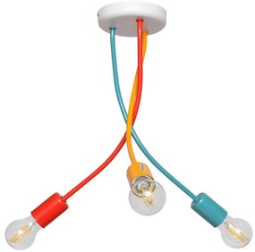 Lampadario per bambini a sospensione con supporto rigido HARVARD 3xE27/15W/230V