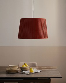 Kave Home - Paralume per lampada da soffitto Guash color terracotta Ã˜ 50 cm