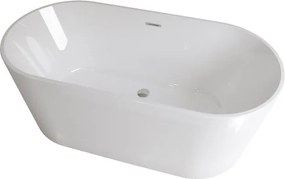 Vasca a isola DIANE bianco lucido L 150 x H 57 x P 75 cm SANYCCES