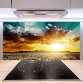 Pannello cucina paraschizzi Paesaggio del deserto del sole 100x50 cm