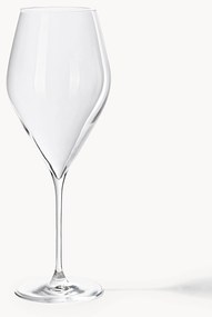 Set di 4 bicchieri da vino bianco in cristallo Silvio