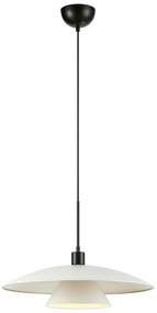 Lampada a sospensione bianca e nera con paralume in metallo ø 50 cm Millinge - Markslöjd