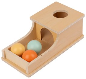 Scatola Montessori lunga con pallina