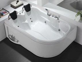 Vasca per balneoterapia 2 posti - 385 L - 181 x 121 x 65 cm - Angolo a sinitra - RAFINA