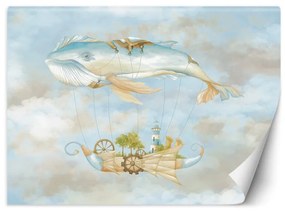 Carta Da Parati, Balena volante e nave blu