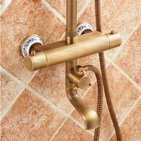 Sistema doccia termostatico ATS1155 esterno a parete in più finiture