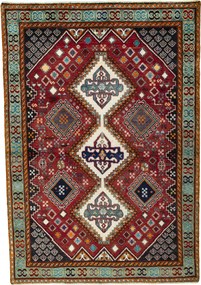 Shiraz Tappeto persiano 200x140 Rosso (Iran) Annodato A Mano
