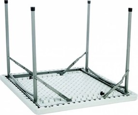 CATE - tavolo catering quadrato pieghevole salvaspazio in acciaio e abs