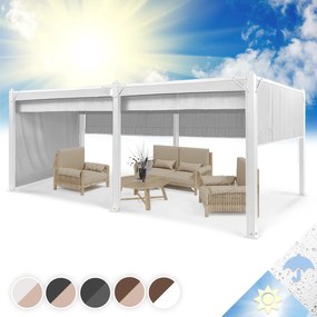 blumfeldt Pantheon Cortina, Gazebo con tetto, 3 x 6 m, 4 pareti laterali