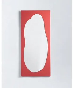 Specchio da Parete Rettangolare in Metallo (180x80 cm) Yuli Rosso - The Masie