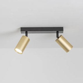 Brilagi - Spot LED dimmerabile SELE GOLDEN 2xGU10/6,5W/230V nero/oro