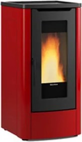 Stufa a pellet ventilata Dahiana 10 kW Bordeaux - Extraflame