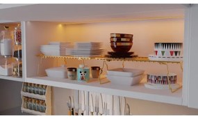 Organizzatore per scaffali 42x19 cm oro