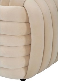 Panchina in velluto crema Softy - Mauro Ferretti