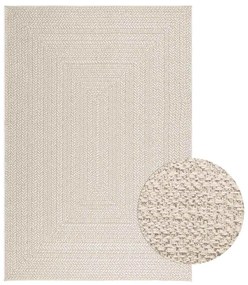 Tappeto Zızur Crema 140x200 Cm Aspetto Iuta Interni Ed Esterni /