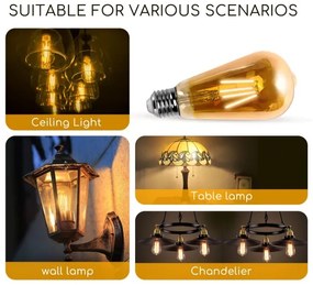 Lampadina LED ST64 E27/4W/230V 2200K - Aigostar