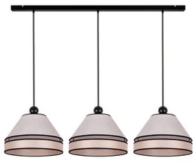 Duolla - Lampadario a sospensione con filo AVIGNON 3xE27/15W/230V beige