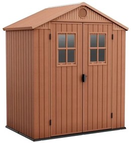 Casetta Da Giardino In Resina 190x122x221H Cm Darwin 6x4 Con Finestre Keter