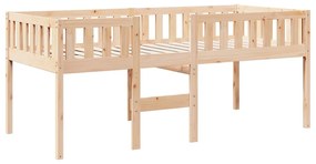 Letto per bambini senza materasso 90x190 cm legno massello pino