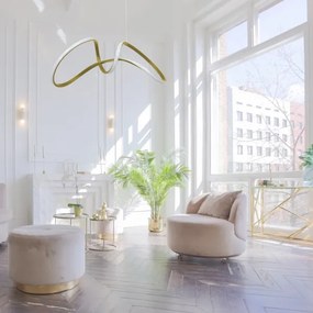 Lampadario LED su corda TESORO LED/48W/230V dorato