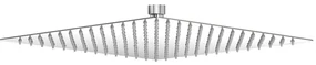 Soffione Doccia Quadrato In Acciaio Inox  25 X 25 Cm