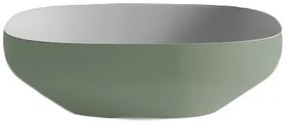 Antonio Lupi Design Ago3 Lavabo Ovale Da Appoggio 50x45 Cm H 15 In Flumood Verniciato Pomice