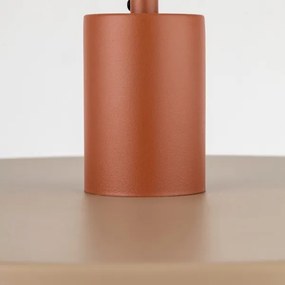 Lampadario a sospensione con filo SILA 1xE27/15W/230V diametro 40 cm beige/color mattone