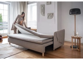 Divano letto marrone chiaro 207 cm Simon - Miuform