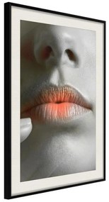 Poster  Ombre Lips  Cornice Quadri Cornice nera con pass-partout, Larghezza x Altezza Home decor 20x30