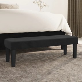 Panca Nera 100x30x30 Cm İn Velluto /