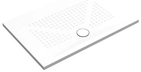 Piatto doccia in ceramica PUNTO bianco L 120 x L 80 x H 3.5 cm opaco