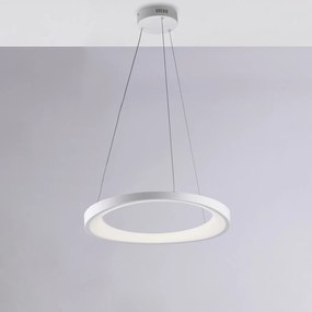 Sospensione Moderna Circolare Anna Led Integrato In Alluminio Bianco