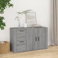 Credenza Grigio Sonoma 100x33x59,5 cm in Legno Multistrato