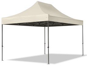 TOOLPORT 3x4,5m gazebo pieghevole, PREMIUM acciaio, crema - (600047)