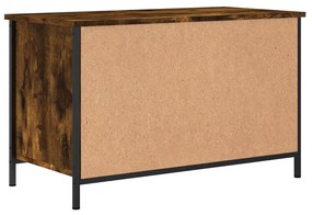 Mobile Porta TV Rovere Fumo 80x40x50 cm in Legno Multistrato