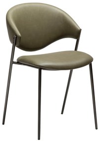Sedia da pranzo color kaki in similpelle Zone – DAN-FORM Denmark