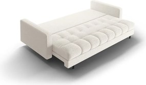 Divano color crema allungabile/con contenitore con rivestimento in bouclé 222 cm Bali – Cosmopolitan Design