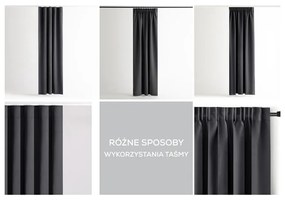 Tenda termoisolante/parzialmente oscurante grigio scuro 140x245 cm Kierra – Restilo