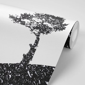 Carta da parati – Silhouette dell'albero
