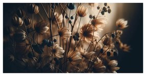 Quadro su tela – Fiori secchi marroni