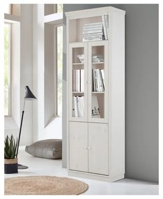 Vetrina in legno di pino bianco 74x223 cm Anita - Støraa