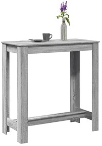 Tavolo Da Bar Grigio Sonoma 102x50x103,5cm İn Legno Multistrato /