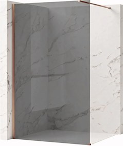 Parete doccia Rea Flexi Grey / Brush Copper 80