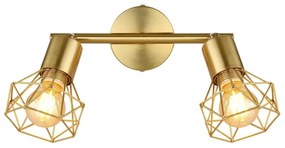 Globo 54802GB-2 - Faretto XARA I 2xE14/40W/230V oro