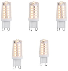 Set di 5 Lampadine LED G9 a 3 Intensità di Luce 3W 250lm 2700K