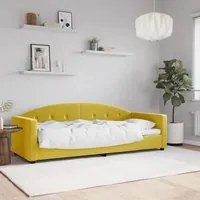 Letto da Giorno Giallo 80x200 cm in Velluto 354134