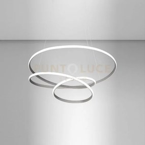 Diva s/p - lampadario a sospensione colore titanio a led 3000k 1950...